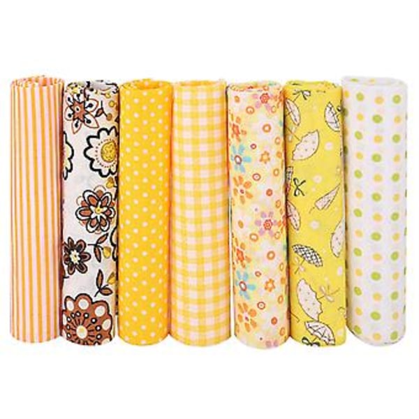 7 kpl / setti 100% puuvillaa Batiks ompelu askartelukangas DIY lompakkoon tyynynpäälliseen (L)