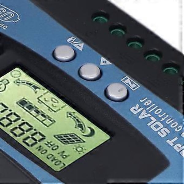 MPPT Solar Fotovoltaisk Ladecontroller Automatisk LCD Solar PV Ladecontroller 40A 12V 24V