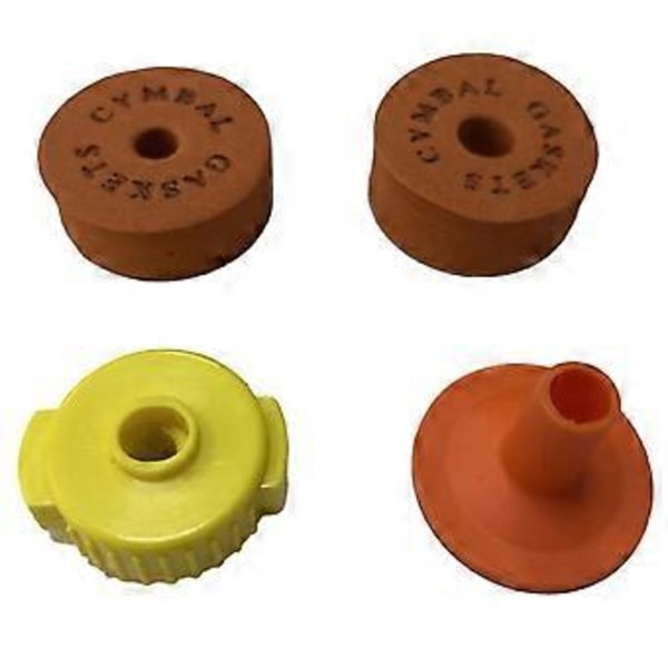 Gul Cymbal Skydd Bomull Filt Svamp Pad Cymbal Snabbfäste Lock Snabbfäste Trumset Tillbehör
