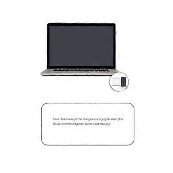 Mouse Jigglers Mover Odetekterbar Automatisk USB-Port Skakare Vicka för Laptop Håller Datorn Vaken Musrörelse Svart