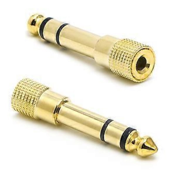 6,5 mm 1/4\" Urosliitin - 3,5 mm 1/8\" Naarasliitin Stereo Kuuloke Äänensovitin