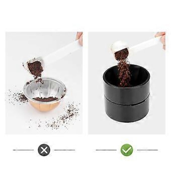 Återanvändbar för Kaffekapsel Pulverfyllningsset Fyllningssked, A