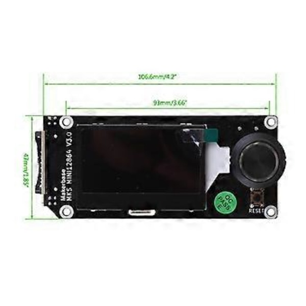 MINI 12864 V3.0 för Smart LCD-skärm RGB Bakgrundsbelyst för Firmware Robin för NANO V2 V3 Klipper Marlin 2.0 Robin E3 D