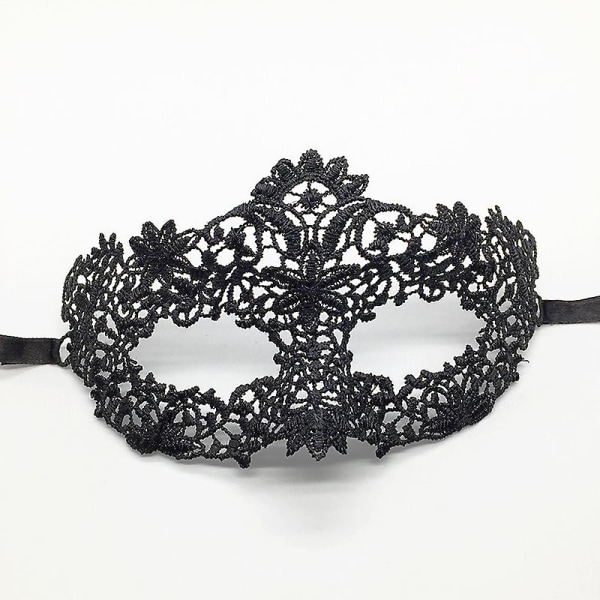 Masquerade Musta Pitsi Naamio Puoli Kasvot Seksi Silmälappu Halloween Puku