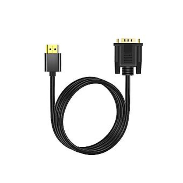 -kompatibel till VGA, 1,8 m -kompatibel till VGA-kabel kompatibel för dator, stationär dator, bärbar dator