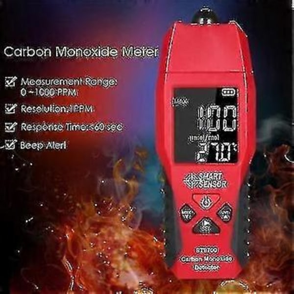 Smart Sensor St9700 Handhållen Kolmonoxidmätare Med Hög Precision Co Gas Testare Monitor Detektor