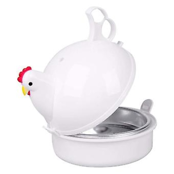 Mikrobølgeovn 4 Æggepocherer Koger Non-Stick Morgenmad Frokost Aftensmad