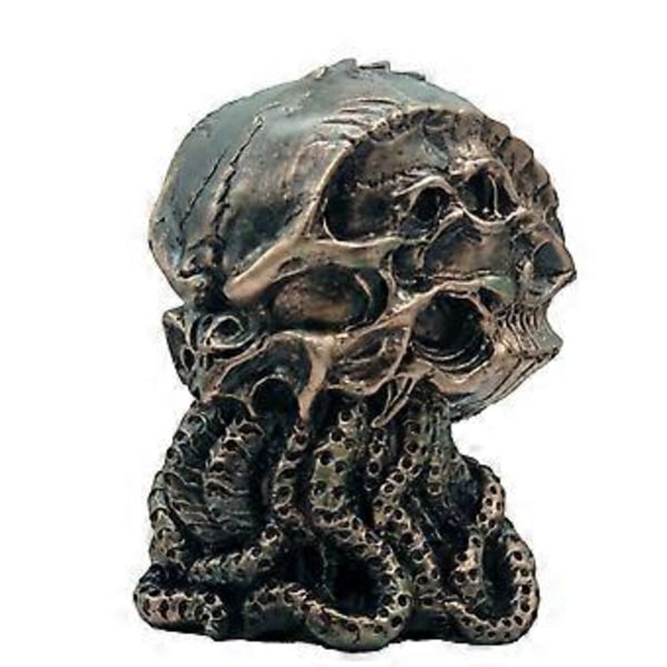 Bronze Guld Cthulhu Statue Cthulhu Kranie Resin Ornament Blæksprutte