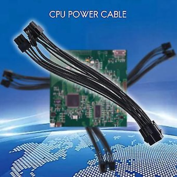 10kpl 20cm Näytönohjain 8 Pin Naaras - 2x8p(6+2)pin Jatkojohto Pcie Pci 1