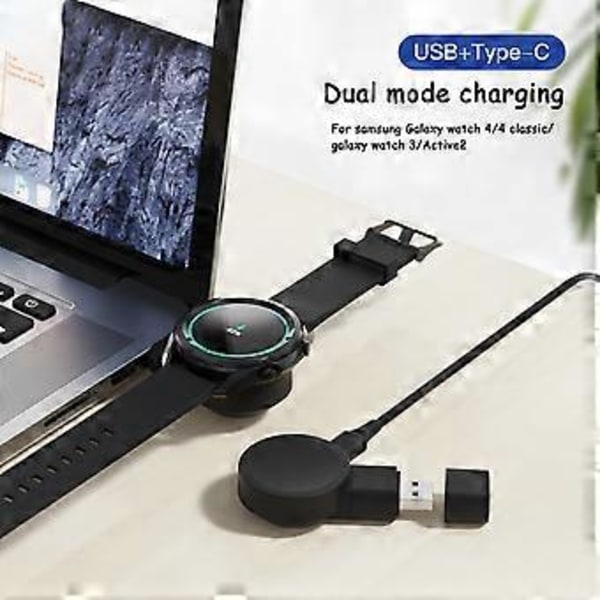 USB Opladerkabel Dock Beslag Base Oplader Adapter Stand til Galaxy Watch 4/3
