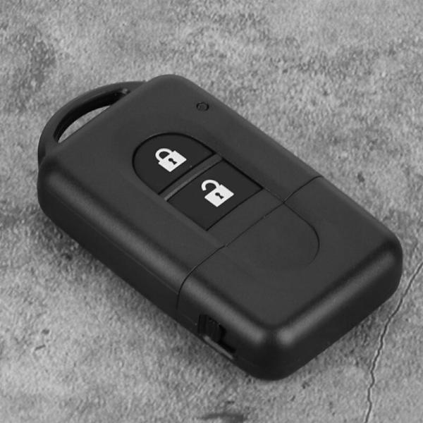 2 knapper ABS bilnøkkel fjernkontroll smart nøkkel deksel skall passer til Nissan