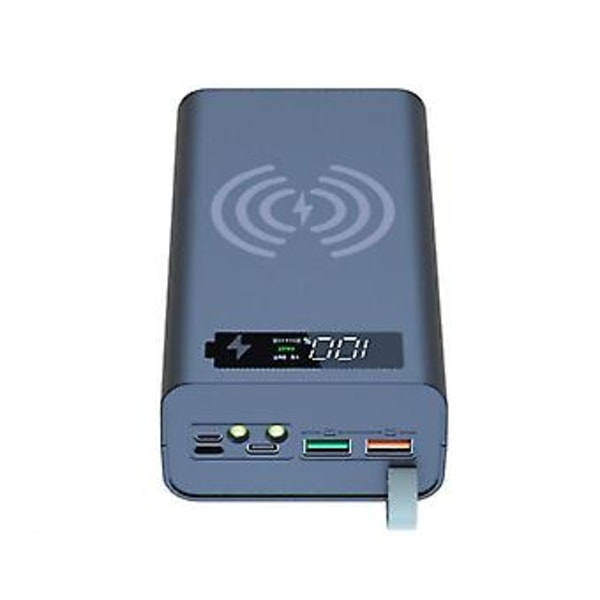 12x18650 Laddningsbart Batterifodral Svetsfri Batteriförvaringslåda DIY Bankfodral - Med Ljuslåda
