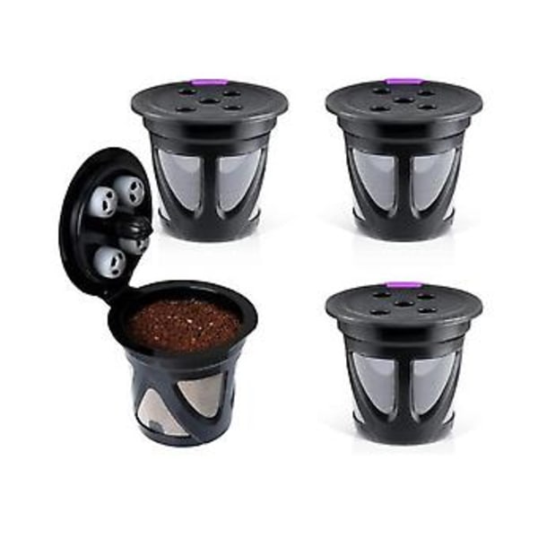 6 stk. Gjenbrukbare K-kopper Kompatible Med For Enkel Kaffemaskin Påfyllbare K-kopper Kaffe