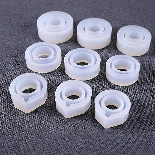 Hålringar Smycken Epoxihartsform Handgjord Ring Silikonform DIY Hantverksform