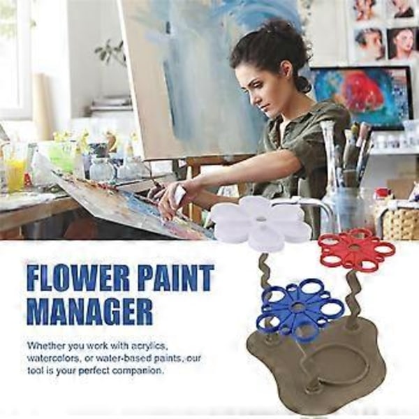 Flower Paint Manager Penseltvättlösning för Konstnärer - Inkluderar Penselställ, Din Konstnärliga Följeslagare