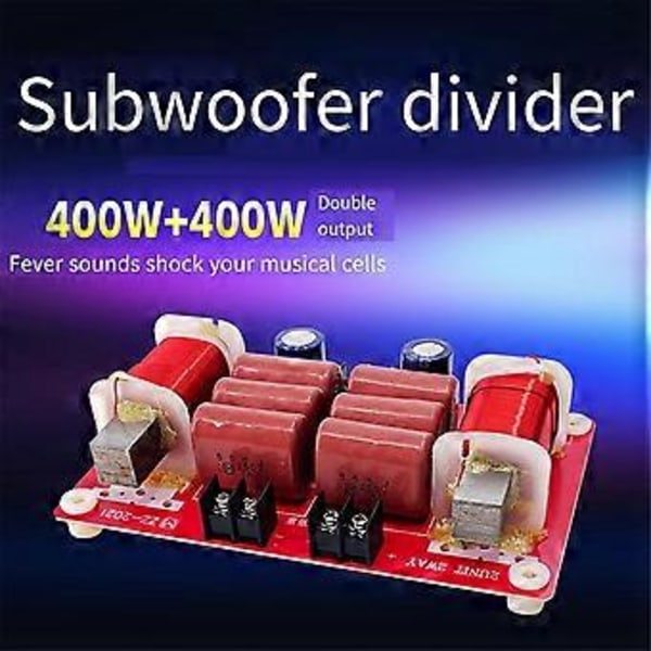 800W Audio Frekvensdeler Delefilter Subwoofer Dobbelt Svingspole Højttaler Dobbelt Subwoofer Højttaler Delefilter
