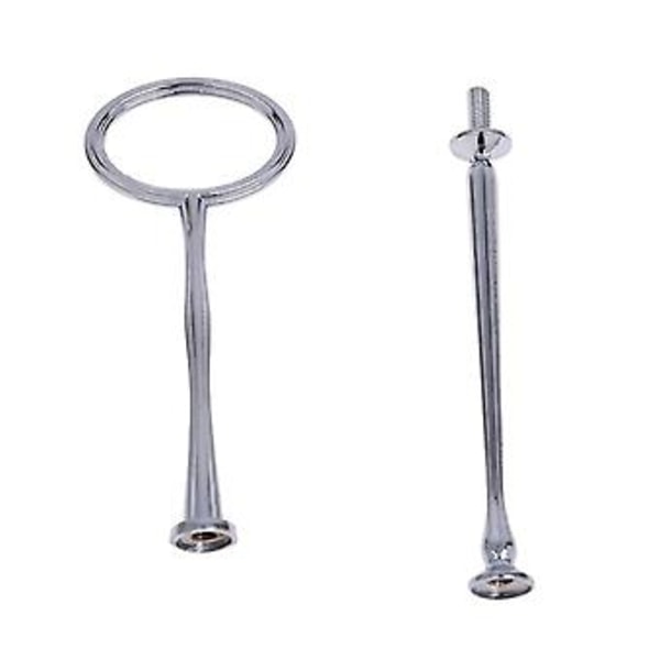 5 Bryllup Metal 2-lags Kageopsats Center Håndtag Stænger Fittings Kit