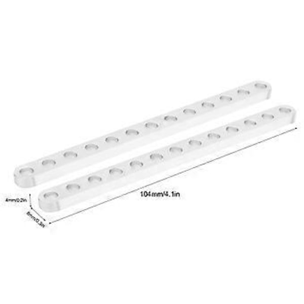 1 Pari litteitä palkkeja, 13 reikää, 4 x 8 x 104 mm, 310200090104, robottirakenteen osa, lisävaruste