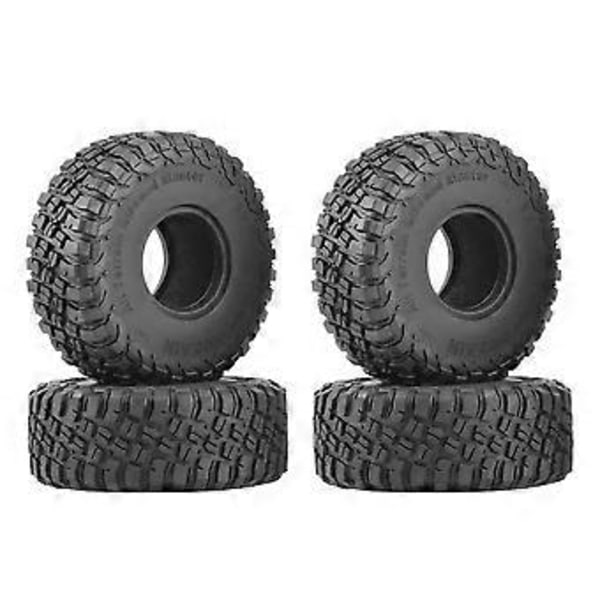 4 st 120 mm 1,9 Gummidäck Hjul för 1/10 RC Crawler Bil Axial SCX10 90046 AXI03007 TRX4 D90 CC01