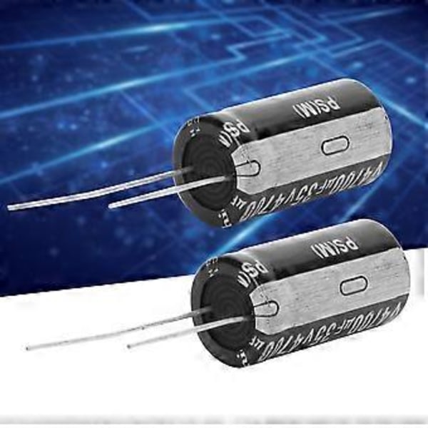 10 stk. sorte 35V 4700F aluminium elektrolyt kondensator standard terminal 18 x 30 mm