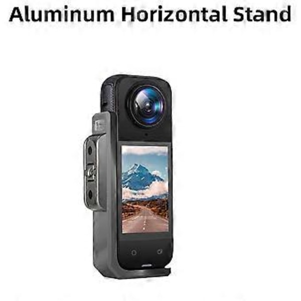 Monteringsstativ för X4 Aluminiumlegeringsramfäste för Insta 360 X4 Actionkameramontering Horisontellt stativ