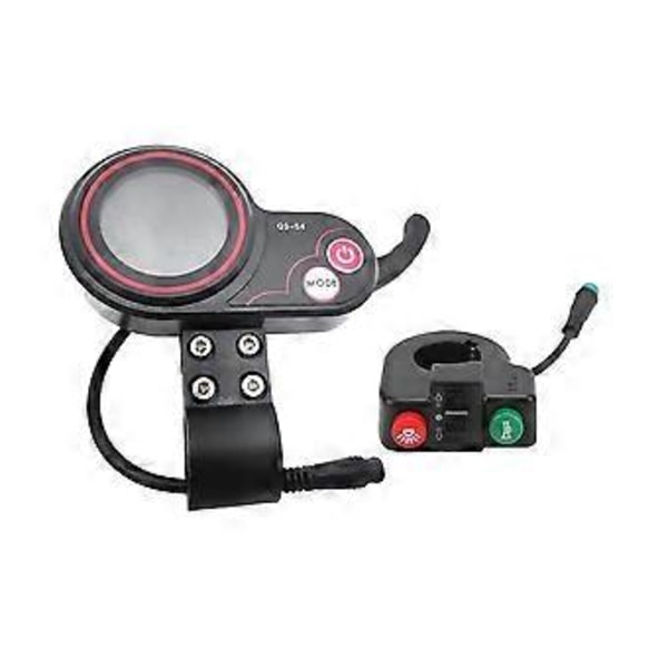 Qs-s4 72v Tommelgass LCD Display Meter+bryterknapp Kun For Zero 11x Elektrisk Sparkesykkel 6pin Di