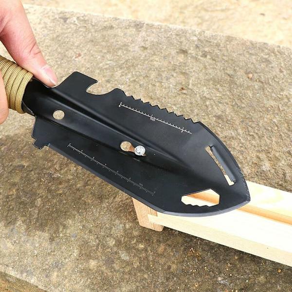 Mini metallhagespade, rustfritt stål hageverktøy for hagespade, multiverktøy hagespade for campingutstyr, egnet for camping