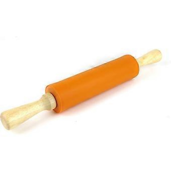 Silikone Rullepind Non-stick Overflade Træhåndtag (38 cm)