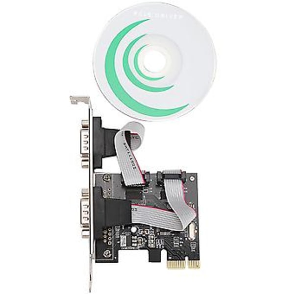PCI-E PCI Express till Dubbel Seriell DB9 RS232 2-ports Kontroller Adapterkort