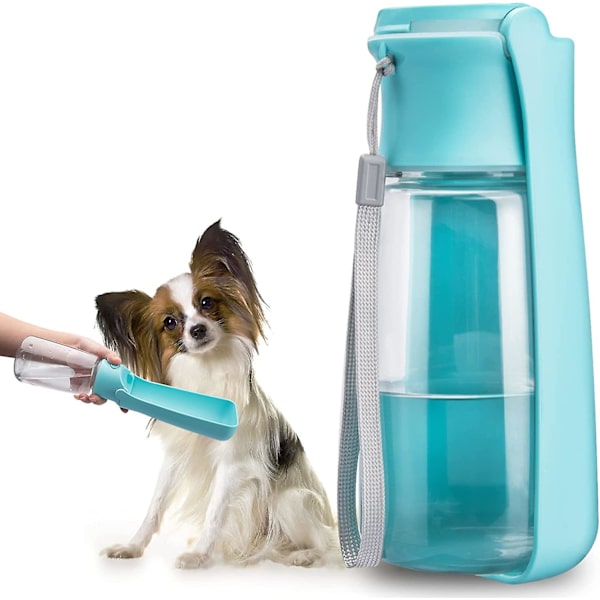 Läckagesäker backflödeshundvattenflaska 550 ml Hundkatt Resevatten Skål Utomhusgåva