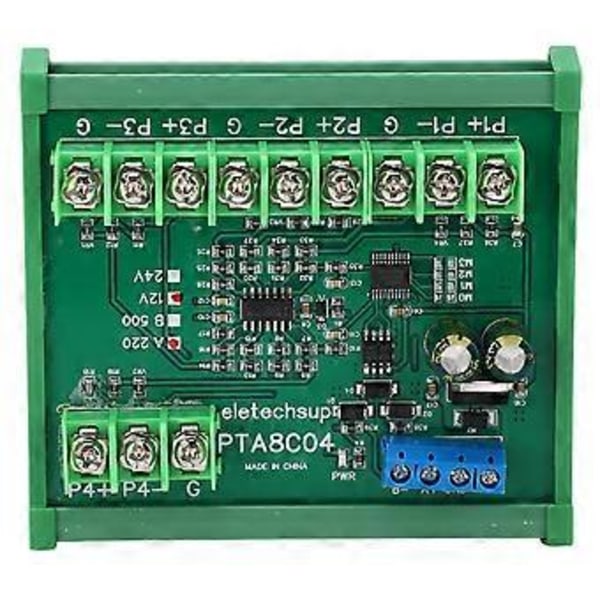 Temperatursensormodul Resistansinsamling PT100 RTD RS485 med DIN-skenefäste A220 (-40 till +220) DC24V