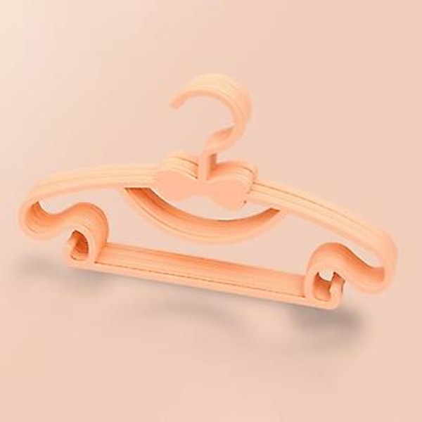 10 stk. Børneopbevaringsbøjler Plast Tyk Sløjfe Frakke Tørrebøjle til Småbørn Baby Orange