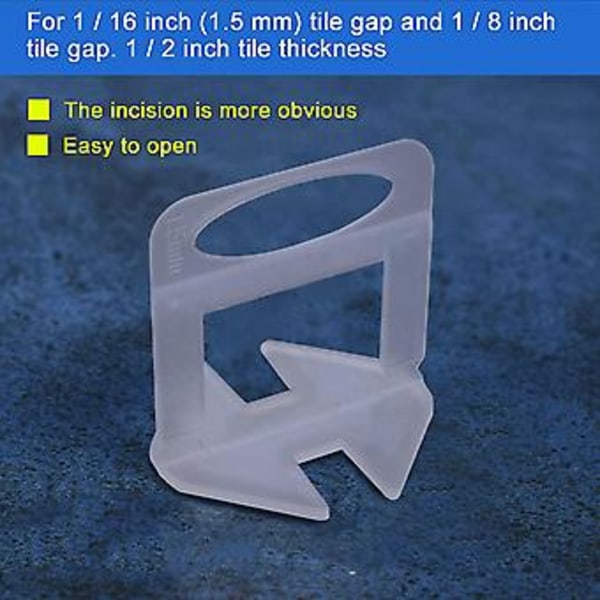 400 st Tiveling System Clips 1.5mm DIY Plattor Er S Tiveling System För Professi