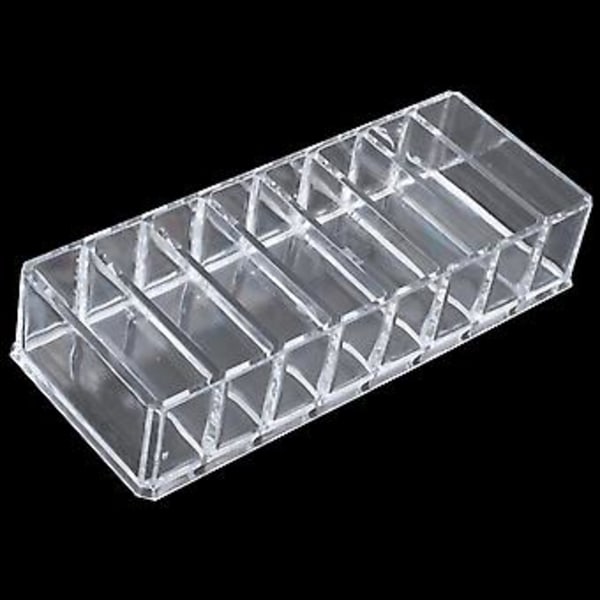 Ny 8 Slots Akryl H Øje B Makeup Case Stora Iser
