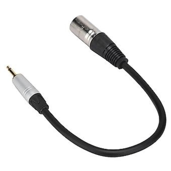 Kullattu 3,5 mm:n Mono Uros - 3PIN XLR Uros PVC-ulkokuori Sinkkiseoskuori Adapterikaapeli 0,3M