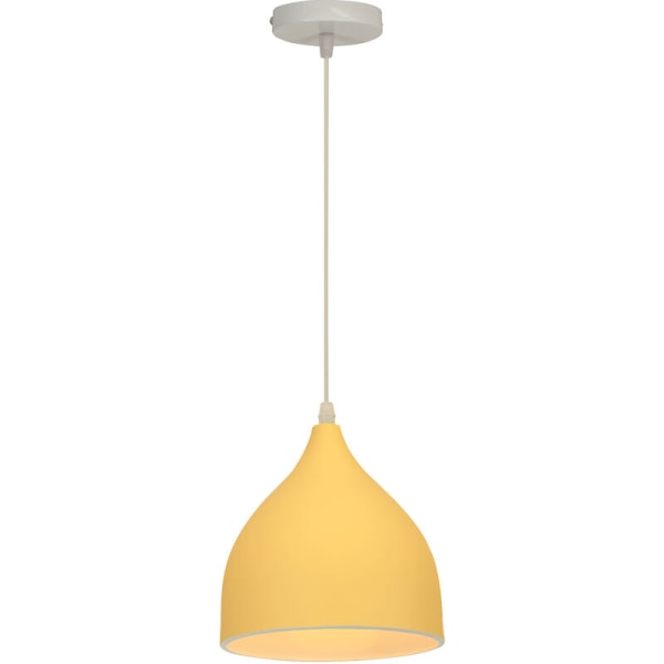 Modern hängande taklampa inomhus metall taklampa justerbar ljuskrona för kök loft restaurang gul
