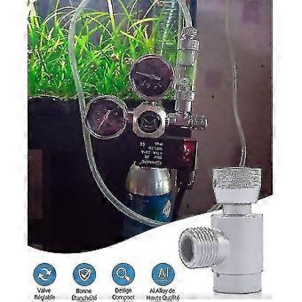 Sølv Soda Stream Adapter, Aluminium Tr21-4 Til W21.8 Gas Co2 Genopfyldning Soda Stream Konverter Til Aquar