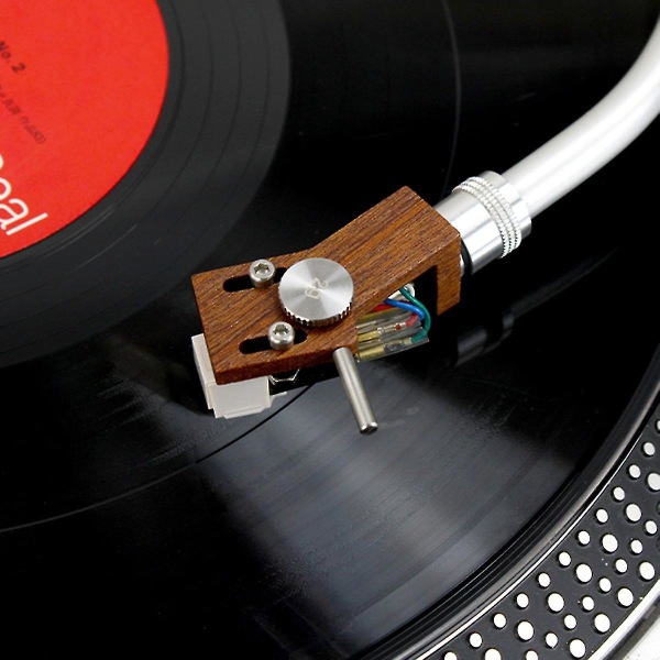 Vinyl Phono Wood Phono-ställ med 4-färgs böjt Phono cover