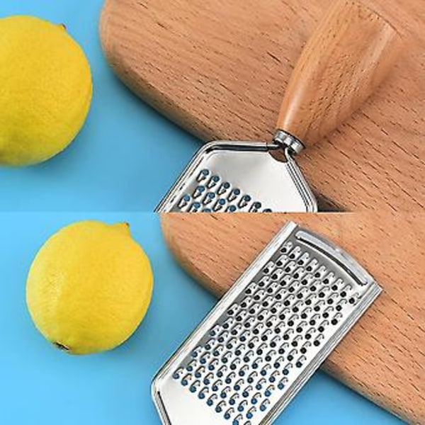 Ostehøvl Rustfrit Stål Holdbar Citron Zester Rivejern Med Håndtag Køkkenredskaber Til Chokolade Ost Grøntsager Frugt