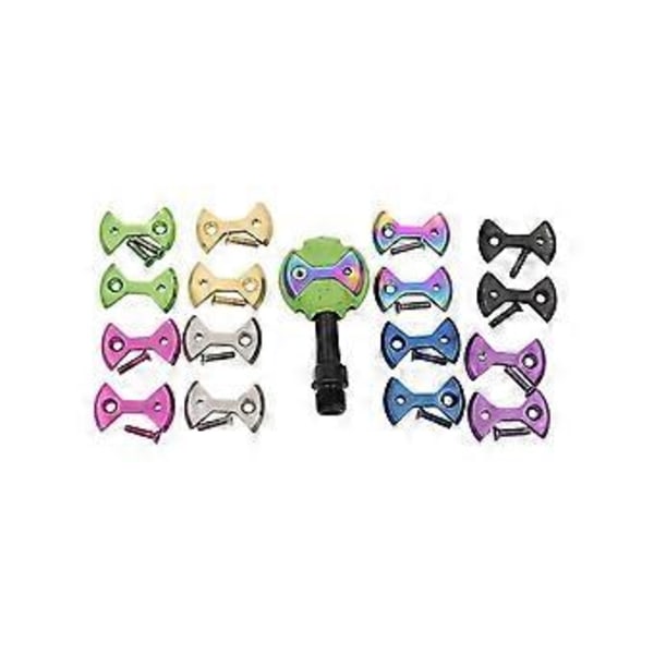 1 Set Titan Cykel Lås Pedal Cykel Pedalplatta Fluga Form För Zero Light Action Skruvar Bo