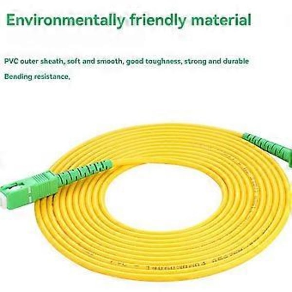 SC til SC Fiber Optisk Patch Jumper Kabel 3.0mm Ledning Singlemode Simplex PVC G652D SM 1310/1550nm FTTH 2m