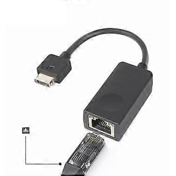 Korvaava kaapeli Dongle RJ45 Ethernet -sovitin malleille X280, X390, X390 Yoga, X395, X1 Yoga 4. ja 5. sukupolvi