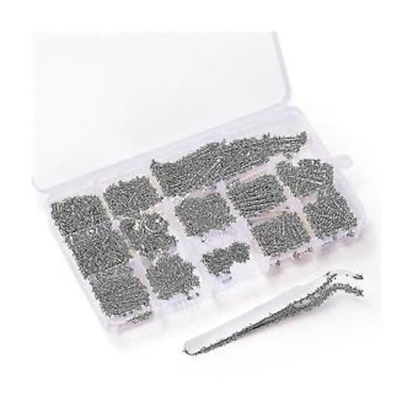 254 st/lot Kit för bakplåtsmontering med förvaringslåda för elgitarr DIY-verktyg, silver