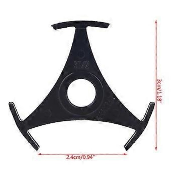 5 stk./sæt Sort Holdbar 7 Tommer Vinylplade Adapter Konverter Til 45RPM Pladespiller Fonograf Tilbehør Udskiftning