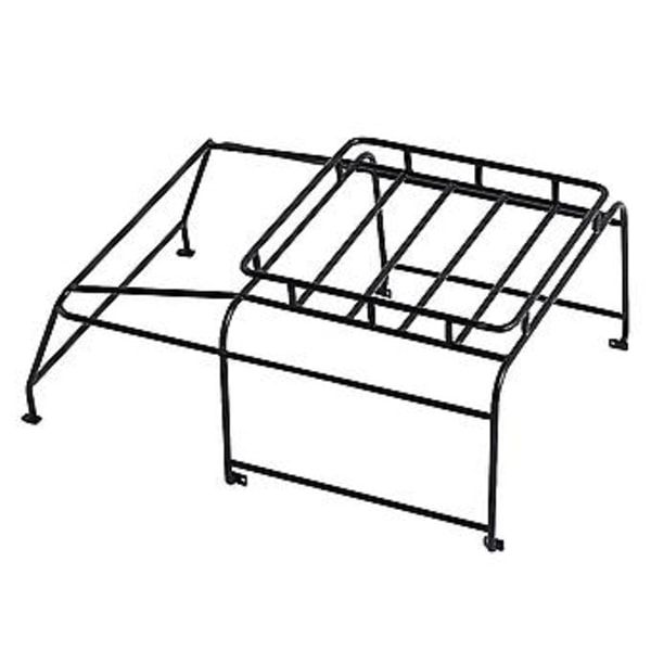 Takräcke i metallstål Roll Ca Lugga Tray För 1/10 Rc Crawler Car Rc4wd Lande Ii G2 D90 Uppgrad