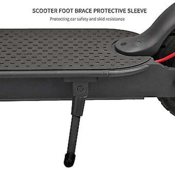2 stk. Fodstøtte Cover Silikone Sleeve Til Es2 Es4 Millet M365 / M365 Pro Elektrisk Scooter, sort