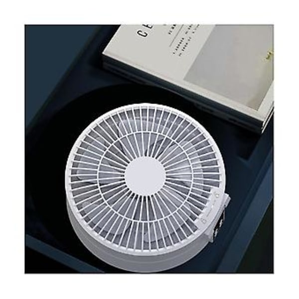 Bærbar Ventilator Med LED 4000mah Genopladelig Digital Display Skrivebordsventilator Seng Ventilator Des