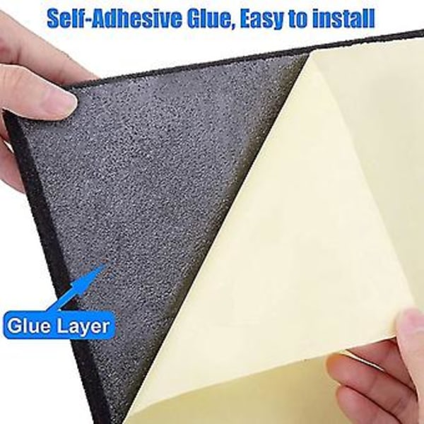 12 st Ljudisoleringspaneler, 5 cm x 30 cm x 30 cm Pyramid Sd Akustikpaneler För, stu