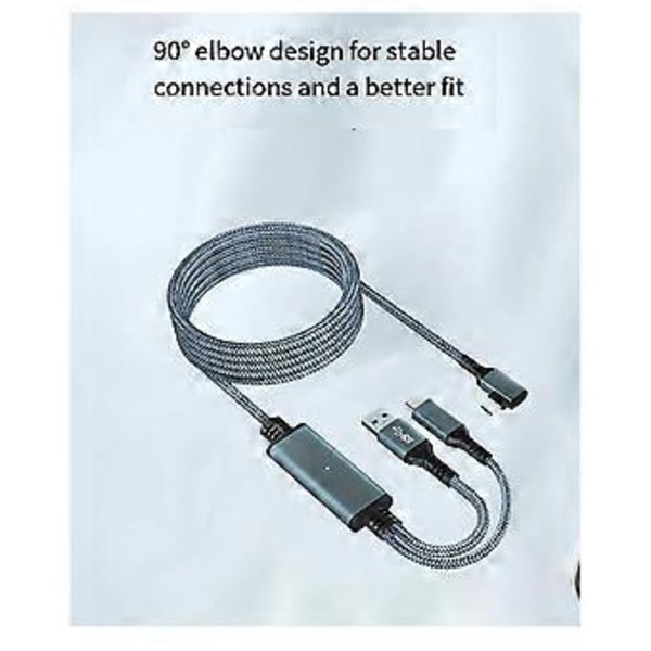 Til Meta/ 3 Link Kabel 5M VR Datakabel 2A Hurtig Opladning 5Gbps Højhastigheds Dataoverførselskabel