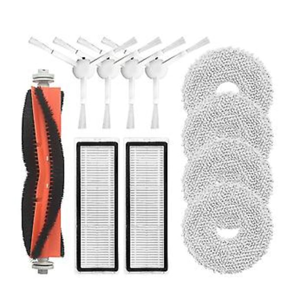 11 stk. til B101cn Fejerobot Hovedbørste Filter Kit Tilbehør Udskiftning Vaskbare Reservedele